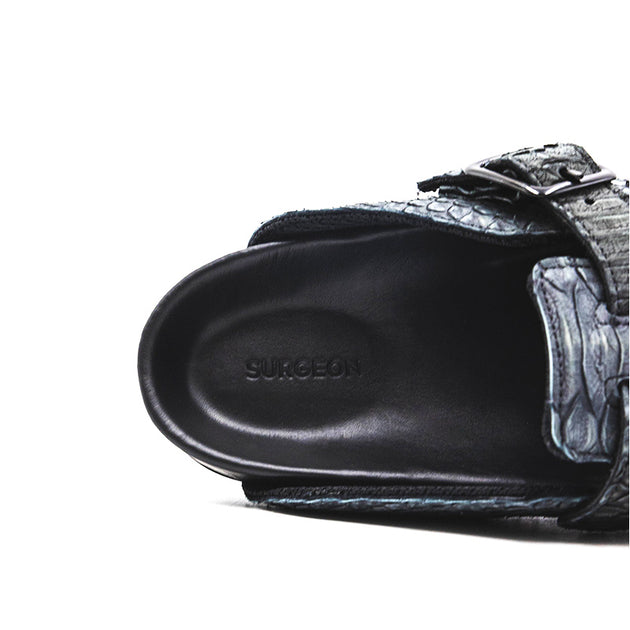 JACINTA - Black Woven Leather Platform Mules – Souliers Martinez
