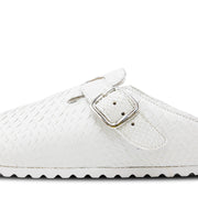 Luxe Mule- White Python