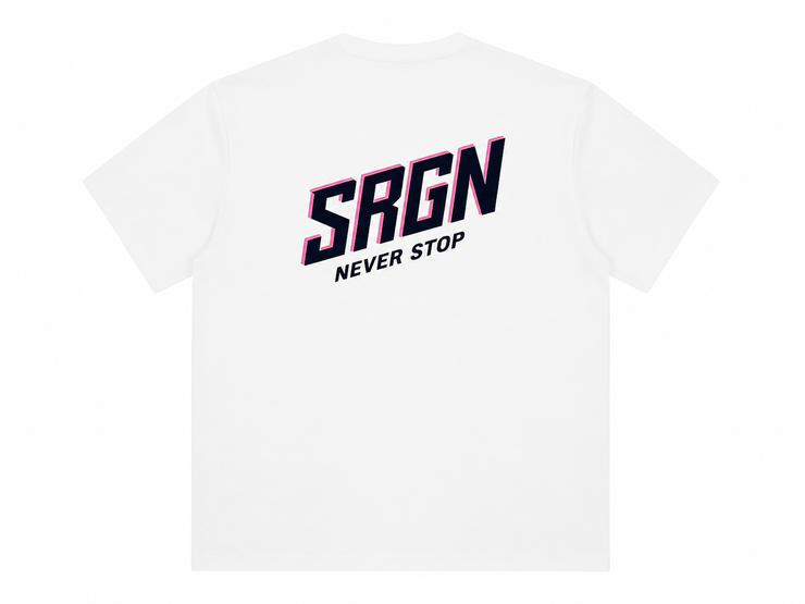SRGN Block Tee - White