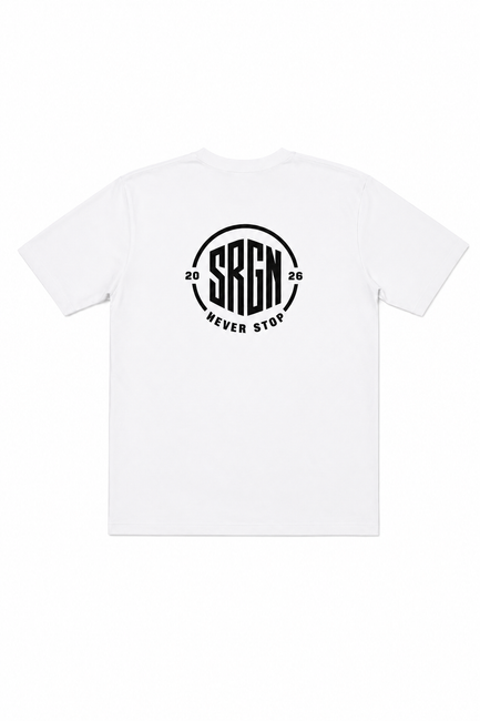SRGN Never Stop Tee (White)