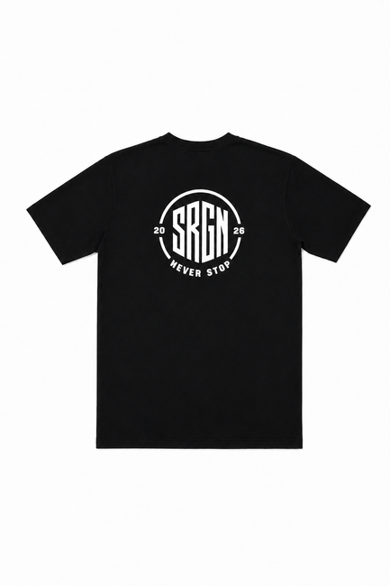 SRGN Never Stop Tee (Black)