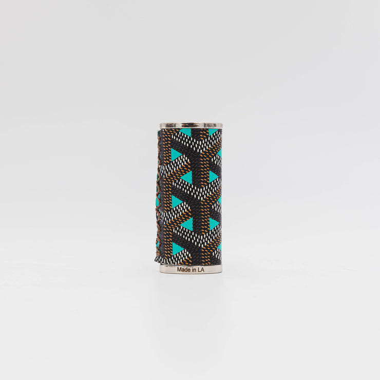 Designer Lighter Case - Goyard - Teal