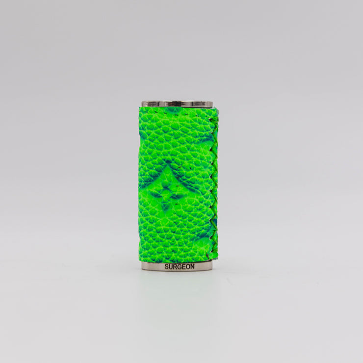 Designer Lighter Case - LV Neon Green