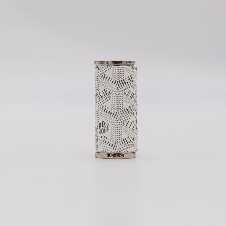 Designer Lighter Case - Goyard - White
