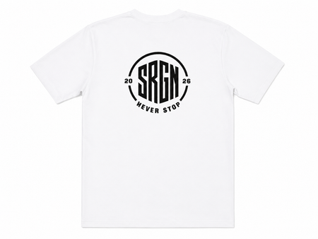 SRGN Never Stop Tee (White)