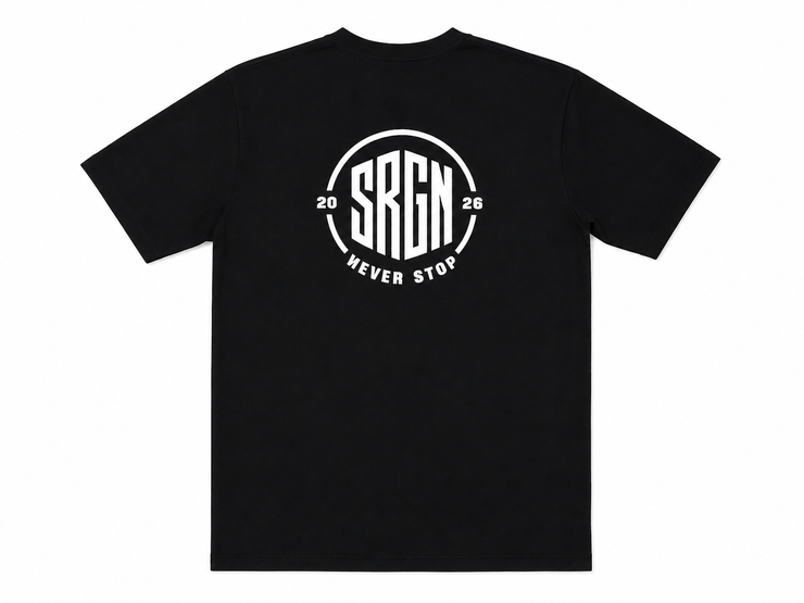 SRGN Never Stop Tee (Black)