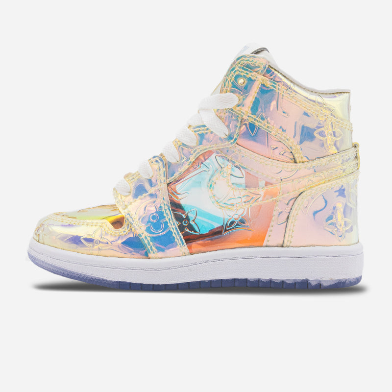 Custom Prism AJ1 low, crafted from the LV Prism keepall bag. #custom #