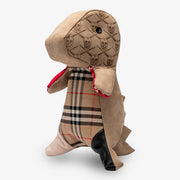Red Vintage Bandana Burberry Plush Dinosaur