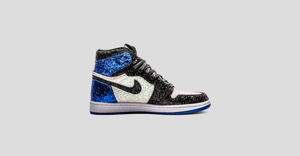 Shoe Surgeon's fragment x Air Jordan 1 Glitter