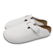 Luxe White Boston Birkenstock