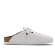 Luxe White Boston Birkenstock